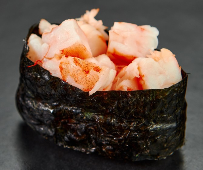 Гункан с креветкой 