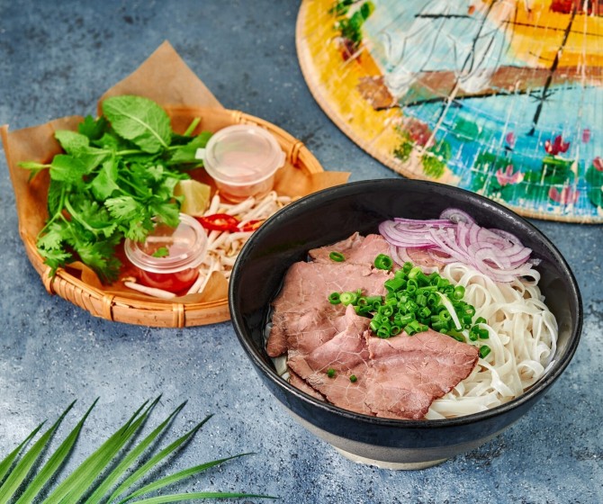 Обед Фо Бо  с говядиной