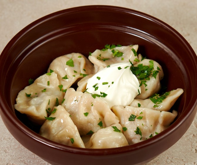 Пельмени из мраморной говядины со сметаной XL